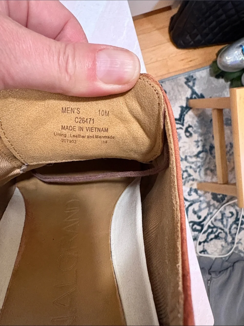 Cole Haan Original Grand Men's Tan Leather Wingtip Oxfords 10M